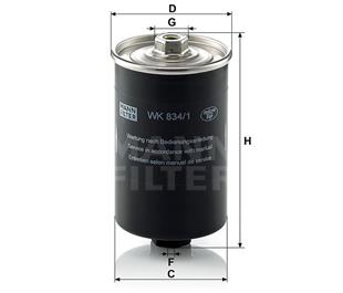 VW BENZİN FİLTRESİ A6 2.8  - VW - OEM 4A0133511
