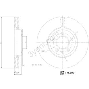 VW DİSK POLO 6 2017> ÖN - VW - OEM 2Q0615301H