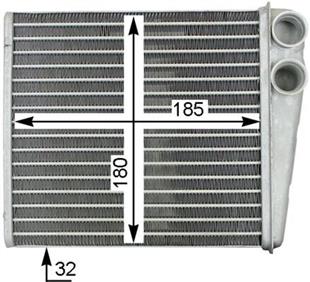VW KALORİFER RADYATÖRÜ CADDY-GOLF 5- PASSAT 2005> - VW - OEM 1K0819031B.