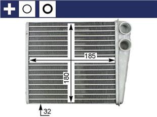VW KALORİFER RADYATÖRÜ CADDY-GOLF 5- PASSAT 2005> - VW - OEM 1K0819031B.
