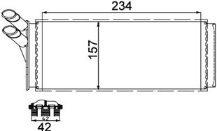 VW KALORİFER RADYATÖRÜ PASSAT  --ÜRETİM İPTAL-- - VW - OEM 8D1 819 030 B.