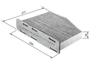 VW KLİMA FİLTRESİ GOLF5 CADDY  KARBONLU - VW - OEM 1K1819653A...