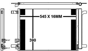 VW KLİMA RADYATÖRÜ GOLF7 1.4TSI-1.6 TDI  - VW - OEM 5Q0816411M
