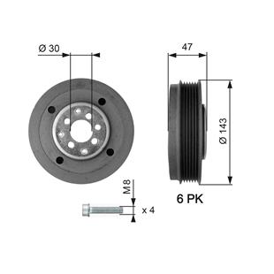 VW KRANK KASNAĞI T5  - VW - OEM 038105243K