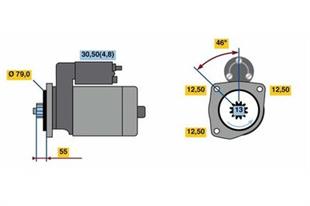 VW MARŞ MOTORU GOLF6-PASSAT-A3 -LEON 1.4 TSI - VW - OEM 02Z 911 023 R
