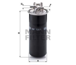 VW MAZOT FİLTRESİ A6 3.0 TDİ - VW - OEM 4F0127435A,