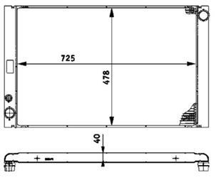 VW RADYATÖR A8 3.0 TDI OTOM. ASB - VW - OEM 4E0 121 251