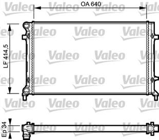 VW RADYATÖR CADDY GOLF 6 TSİ 1.4 A3 - VW - OEM 1K0 121 251 BQ-BR