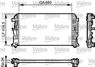 VW RADYATÖR CRAFTER 2.5 BJL-BJM 163 PH  - VW - OEM 2E0 121 253 A