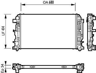 VW RADYATÖR CRAFTER 2.5 BJL-BJM 163 PH  - VW - OEM 2E0 121 253 A