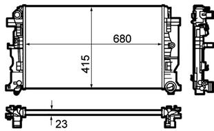 VW RADYATÖR CRAFTER - VW - OEM 2E0 121 253 B.
