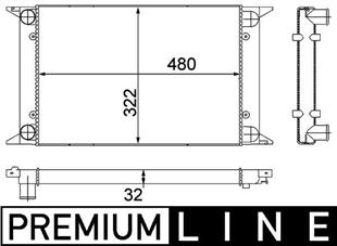 VW RADYATÖR GOLF 1 - VW - OEM 171 121 253 D