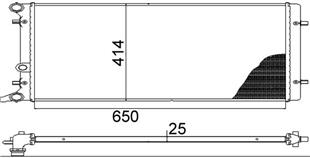 VW RADYATÖR GOLF 4                  - VW - OEM 1J0121253A.