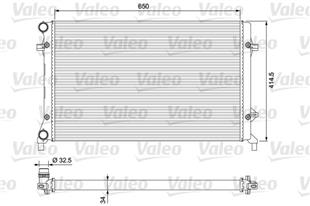 VW RADYATÖR GOLF 5 1.6 FSİ         - VW - OEM 1K0121253P