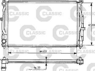 VW RADYATÖR PASSAT DÜZ 96-2000 - VW - OEM 8D0 121 251 P E K Q