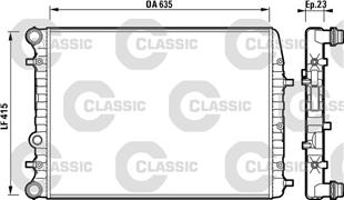 VW RADYATÖR POLO 1.4 16 V  8MK 376 717-701 716-231 - VW - OEM 6Q0 121 253 R- AD-AE