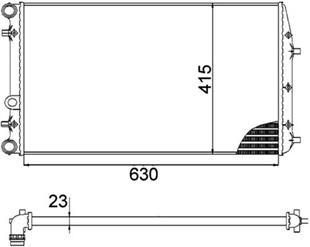 VW RADYATÖR POLO 1.4 16 V - VW - OEM 6Q0 121 253 Q