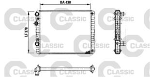 VW RADYATÖR POLO 1.4 16 V 96-01    - VW - OEM 6N0121253K