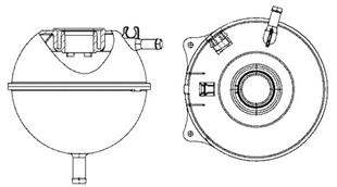 VW RADYATÖR SU DEPOSU T4 - VW - OEM 701121407B.