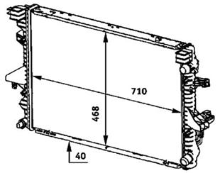 VW RADYATÖR T5-130 LUK - VW - OEM 7H0121253G