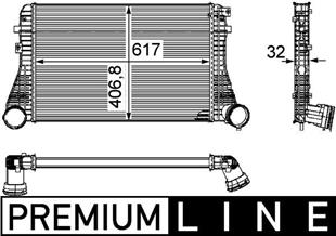 VW TURBO RADYATÖRÜ PASSAT 1.9 TDI 1.8 TSI 08-10 - VW - OEM 8ML376746-061