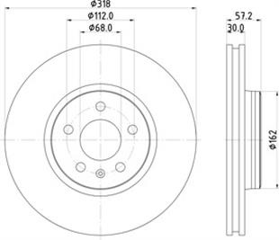 W DISK A4-A5-A6-Q5 ÖN 2015> - VW - OEM 8W0615301AA....