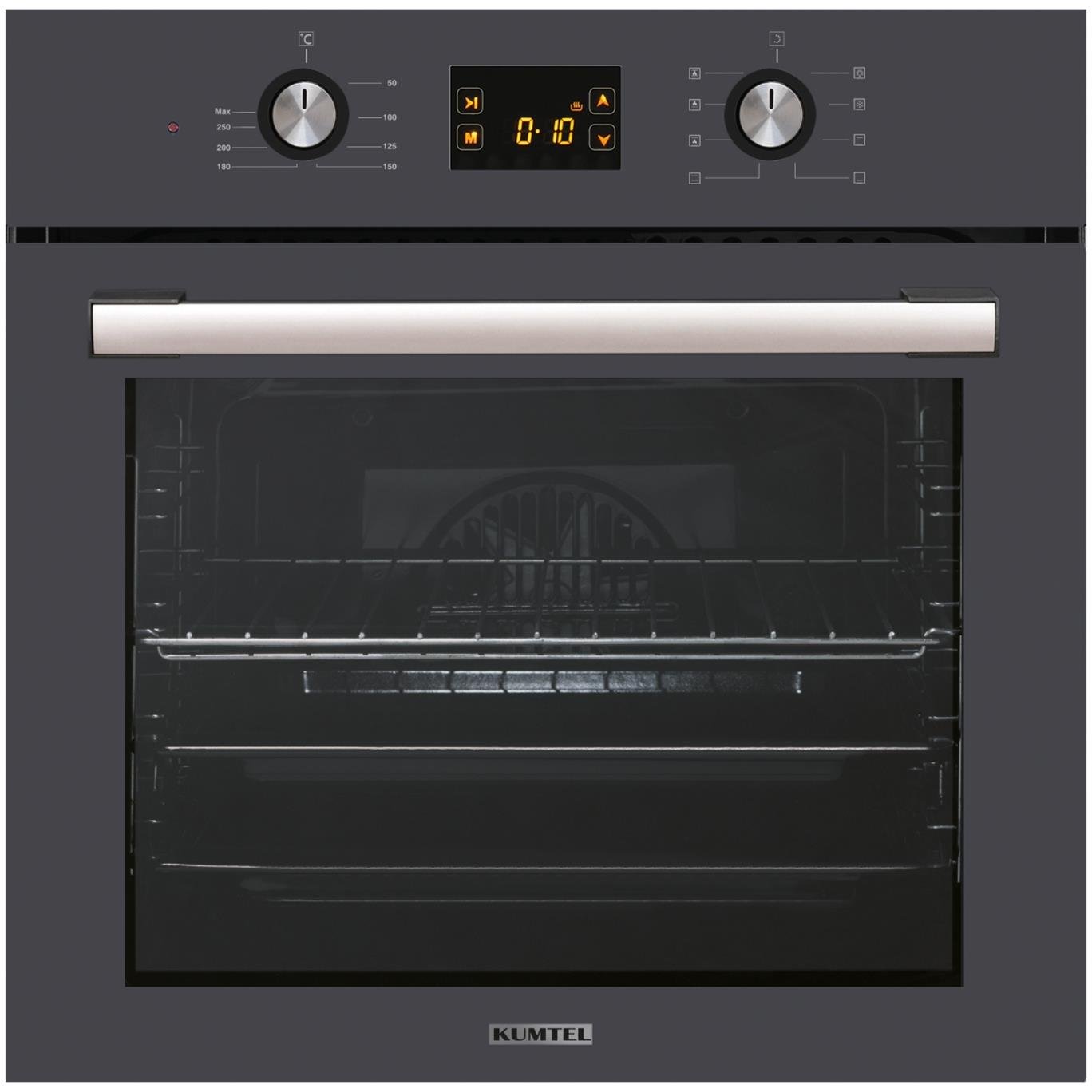 Kumtel Digital Antrasit (Gri) Ankastre Fırın 8 Prog. B66 - SF2 (DDT)
