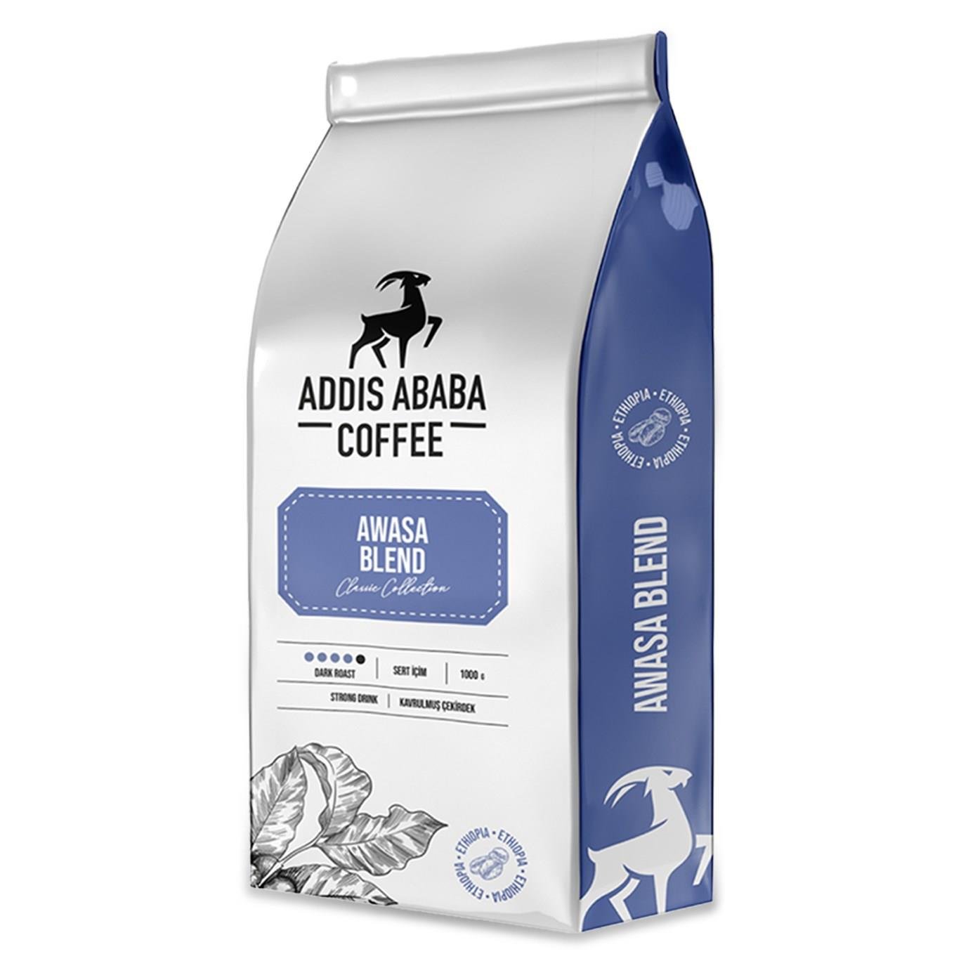 Addis Ababa Coffee Awasa Blend Çekirdek Kahve 1000 Gr