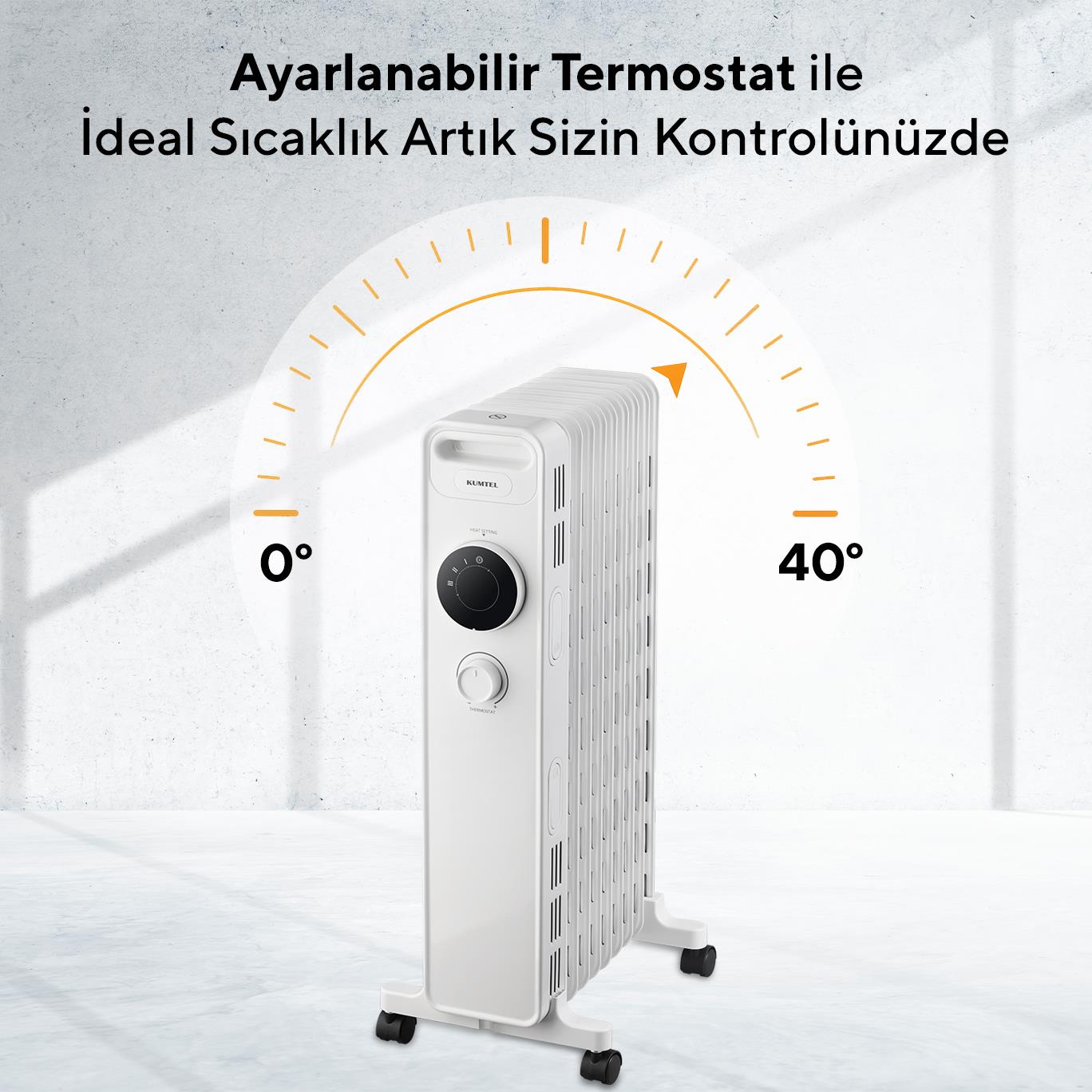 Kumtel 11 Dilim Beyaz Radyatör KUM1230S