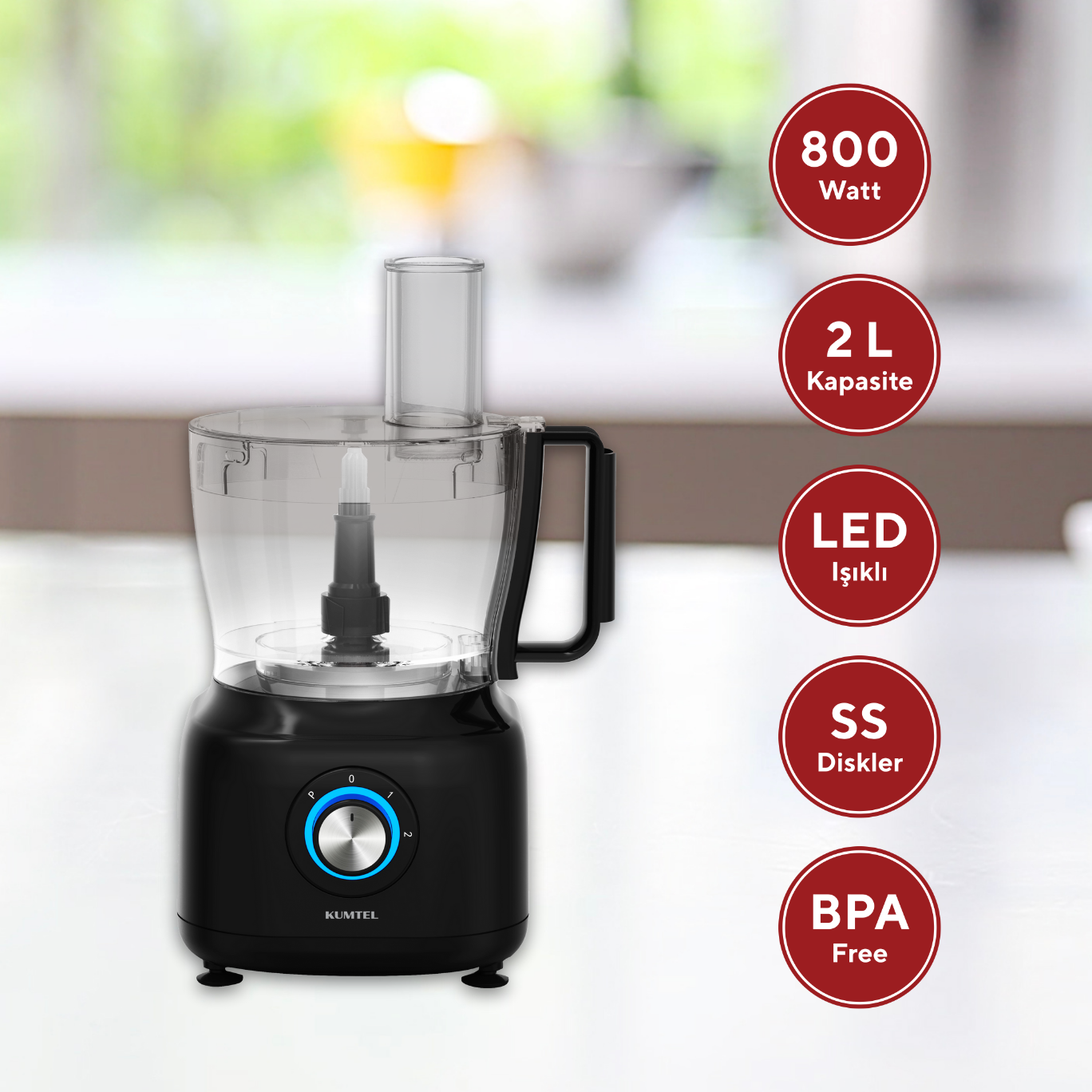 Kumtel 12in1 Pro Mutfak Robotu HFP-03