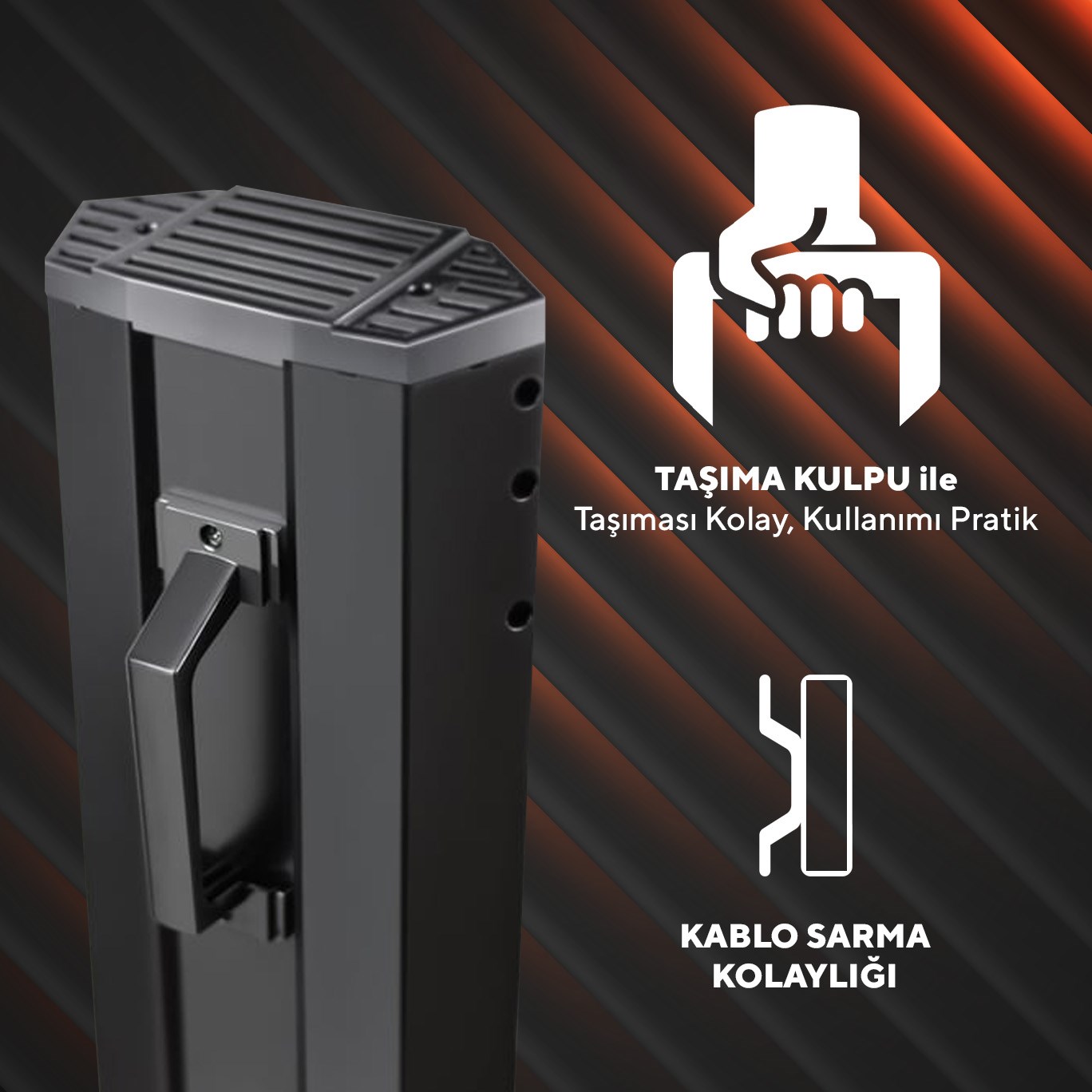 Kumtel 2300 Watt Kule Tipi Dik Isıtıcı MH-2300