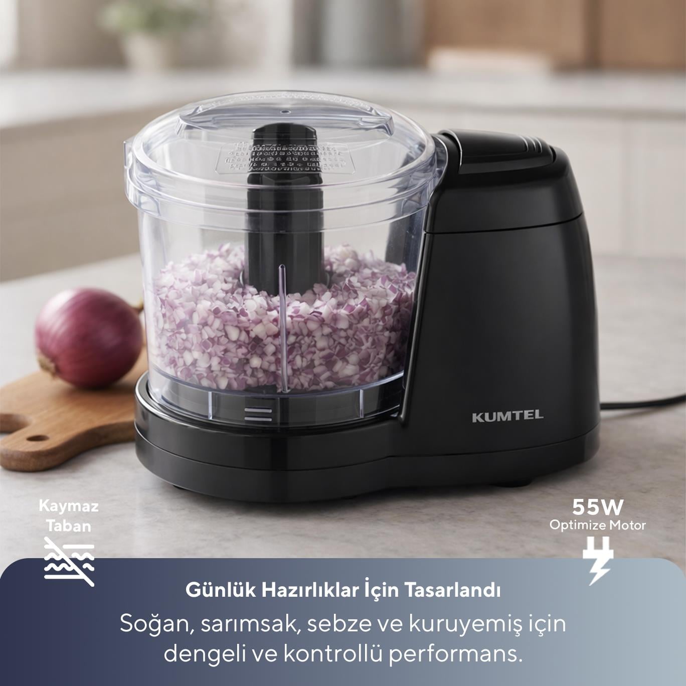 Kumtel 3 in 1 Mini Doğrayıcı 500 ml HCH-02