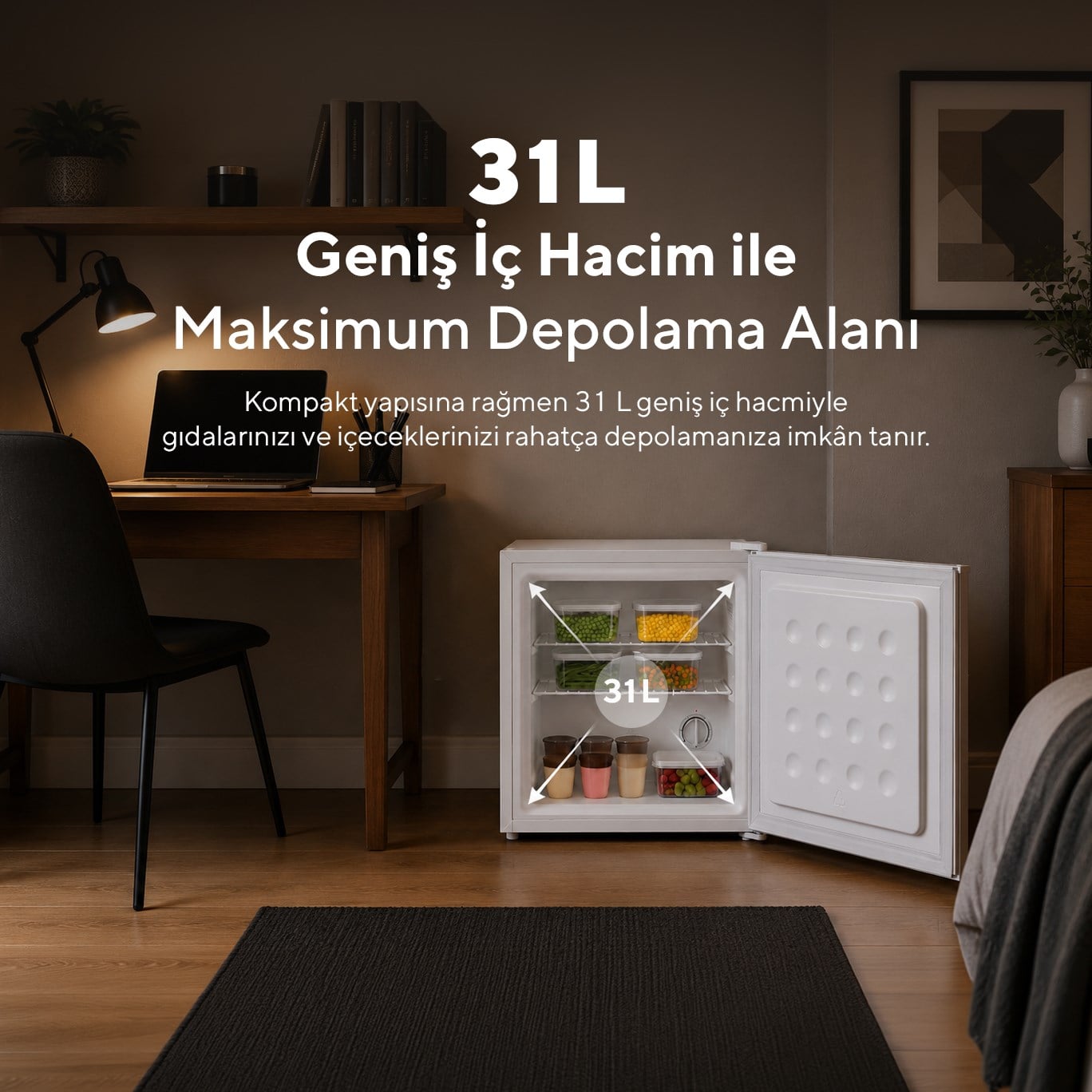 KUMTEL 31L MİNİ DONDURUCU HFR-50