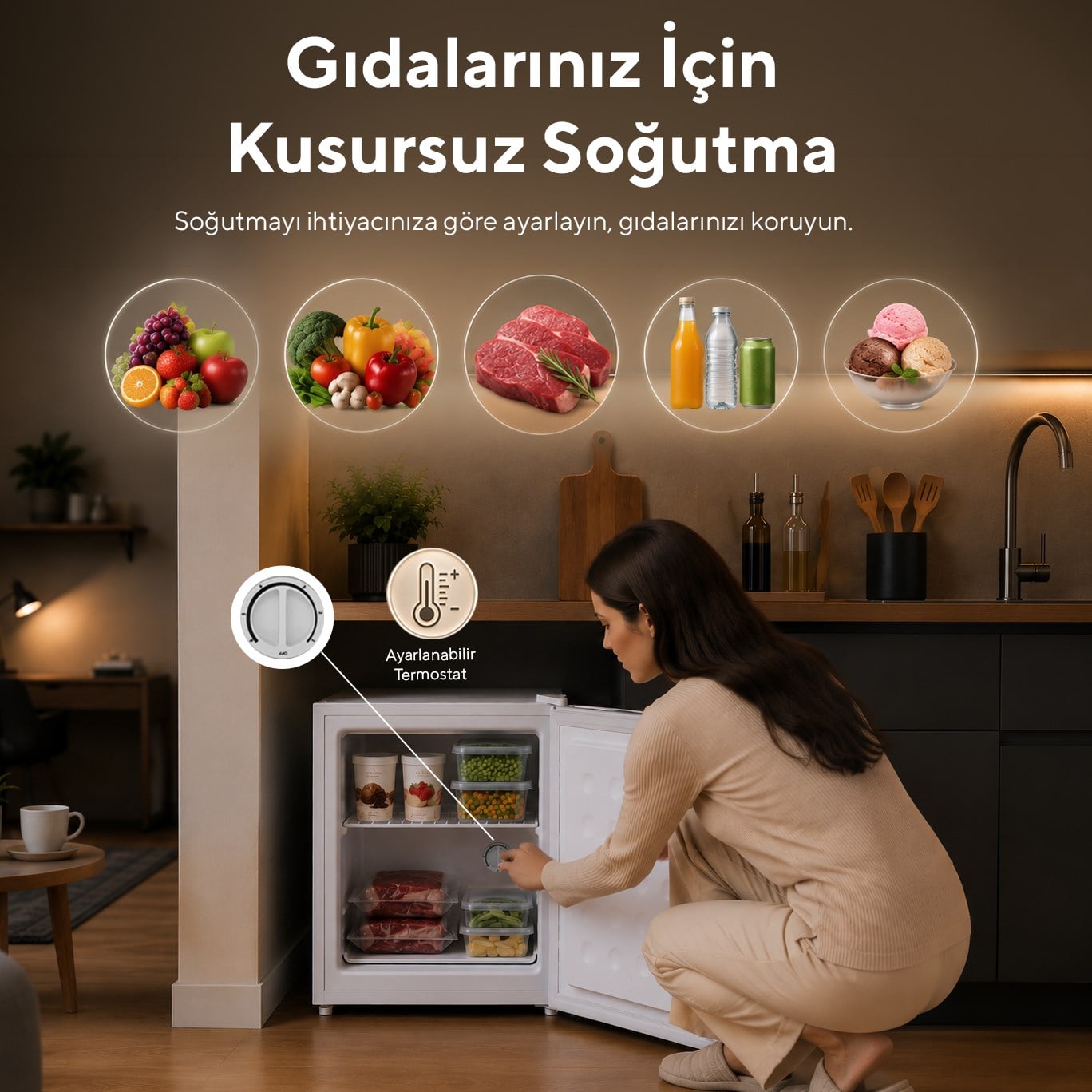 KUMTEL 31L MİNİ DONDURUCU HFR-50