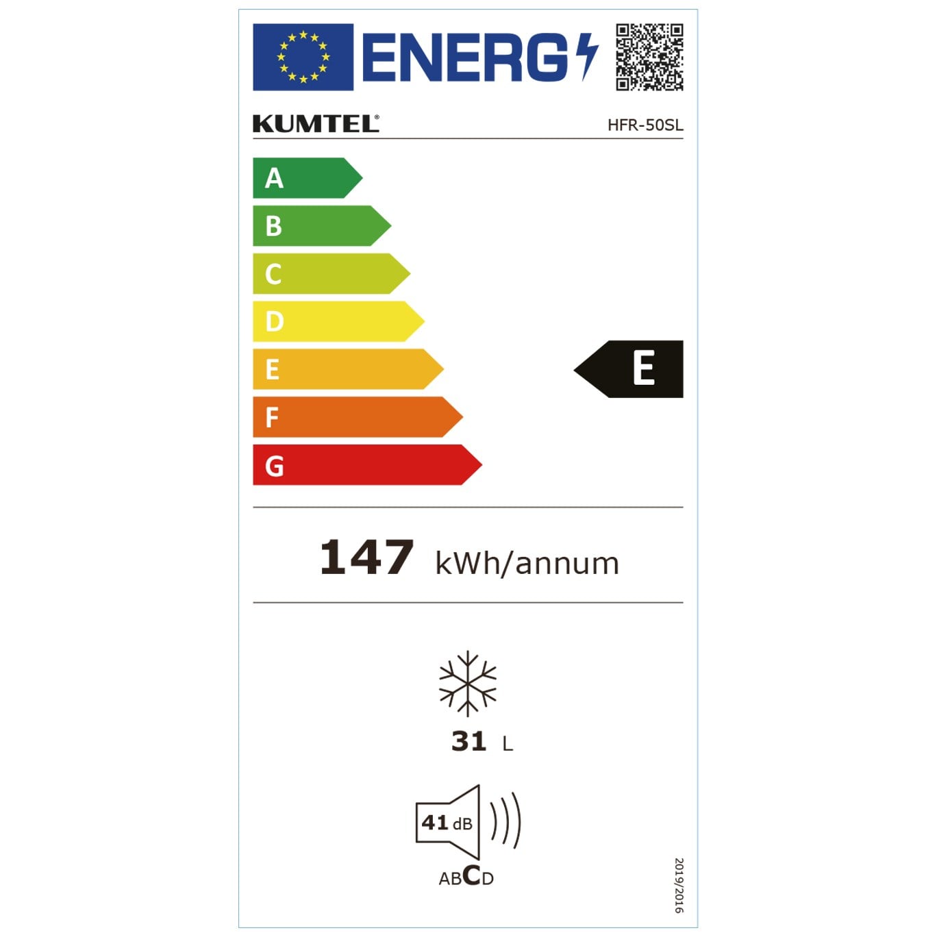 KUMTEL 31L Mini Dondurucu Silver HFR-50SL