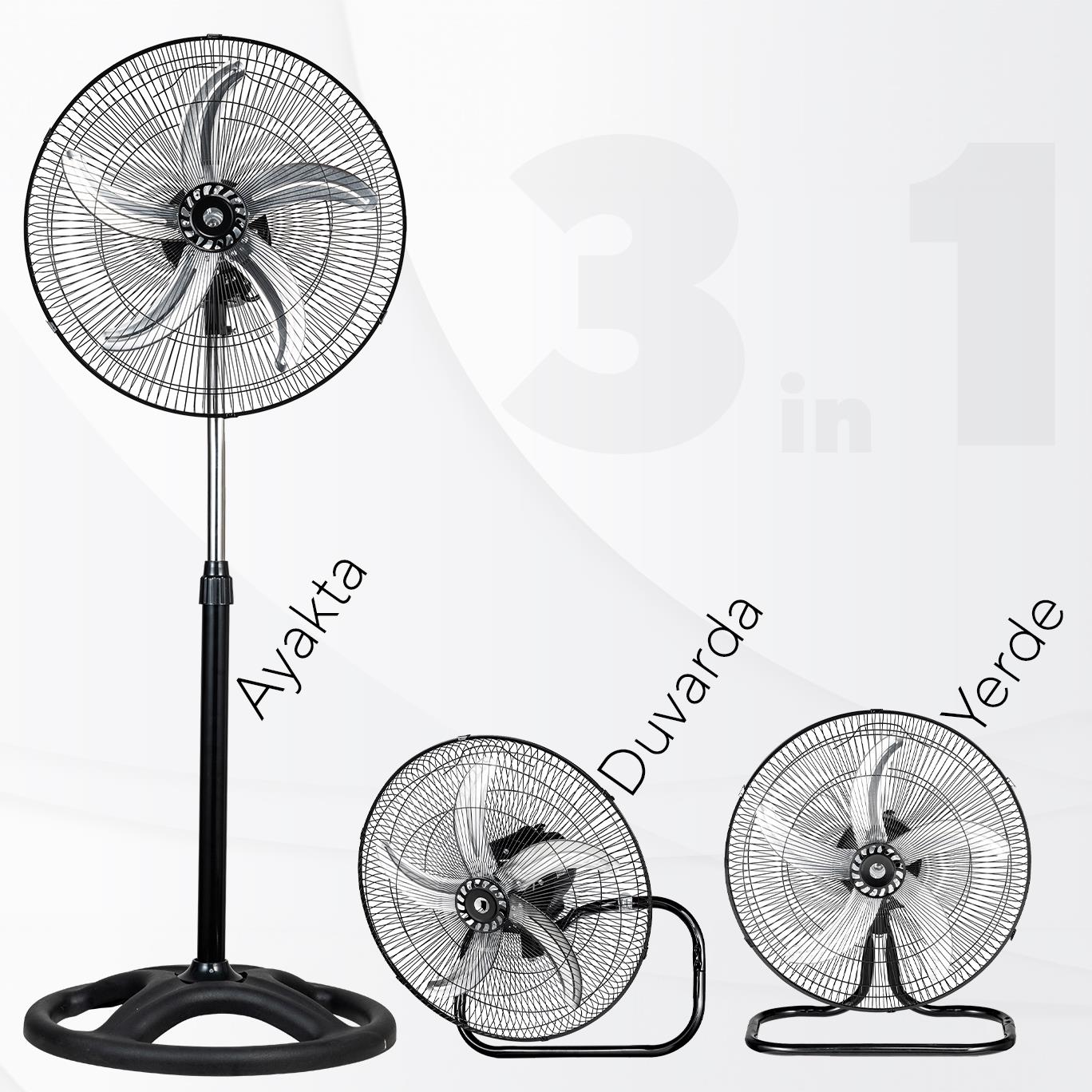 Kumtel 3in1 Sanayi Tipi Vantilatör 18