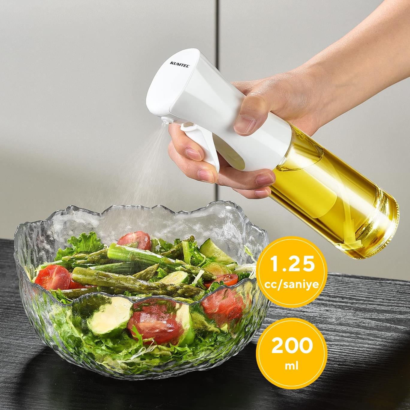 Kumtel Airfryer Cam Sprey Yağdanlık HSPR-01