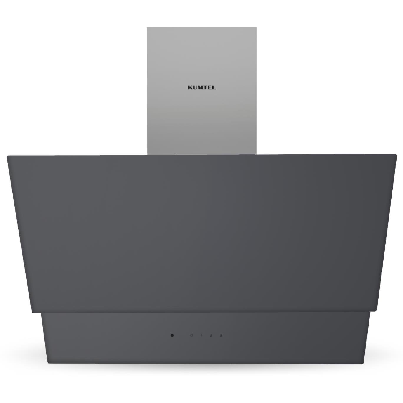 Kumtel Antrasit 2li Ankastre Cam Set (Ocak-Dokunmatik Davlumbaz)