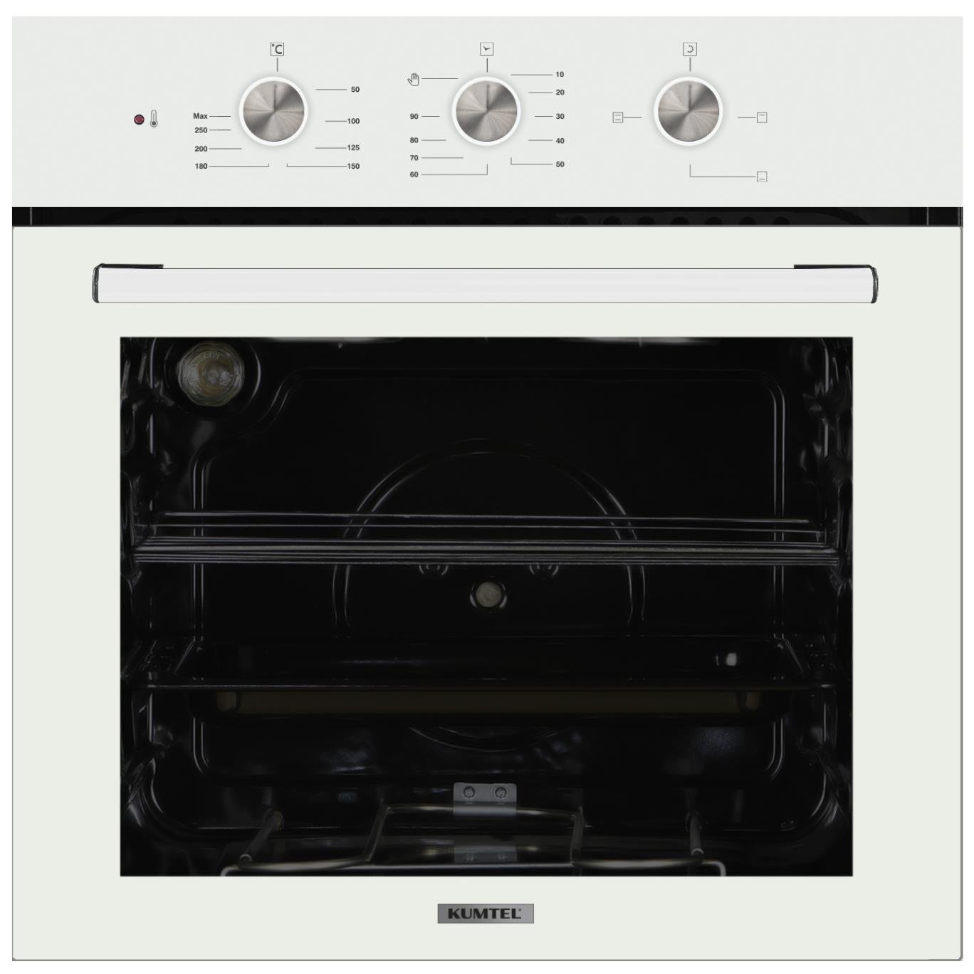 Kumtel Beyaz Aspiratörlü Dizayn Ankastre Set