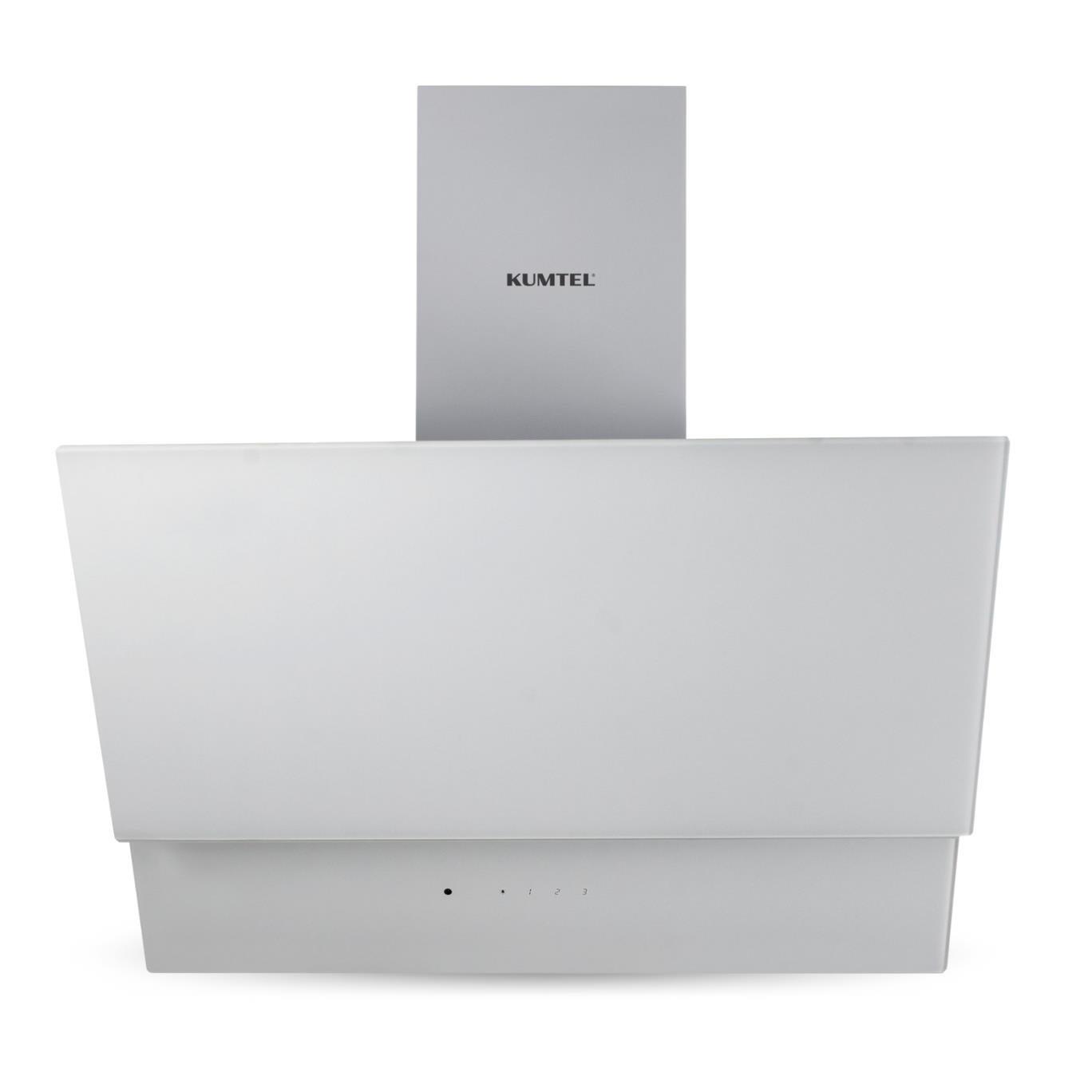 Kumtel Beyaz Dokunmatik Cam Davlumbaz DA6-835