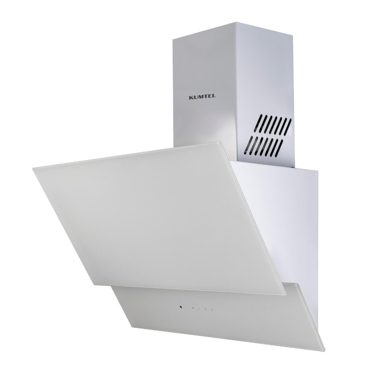 Kumtel Beyaz Dokunmatik Cam Davlumbaz DA6-835