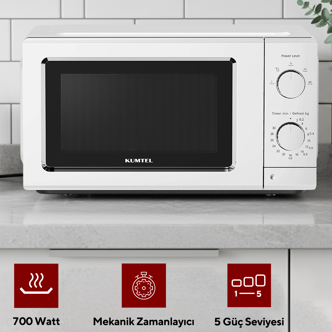 Kumtel Beyaz Mikrodalga Fırın HM-14