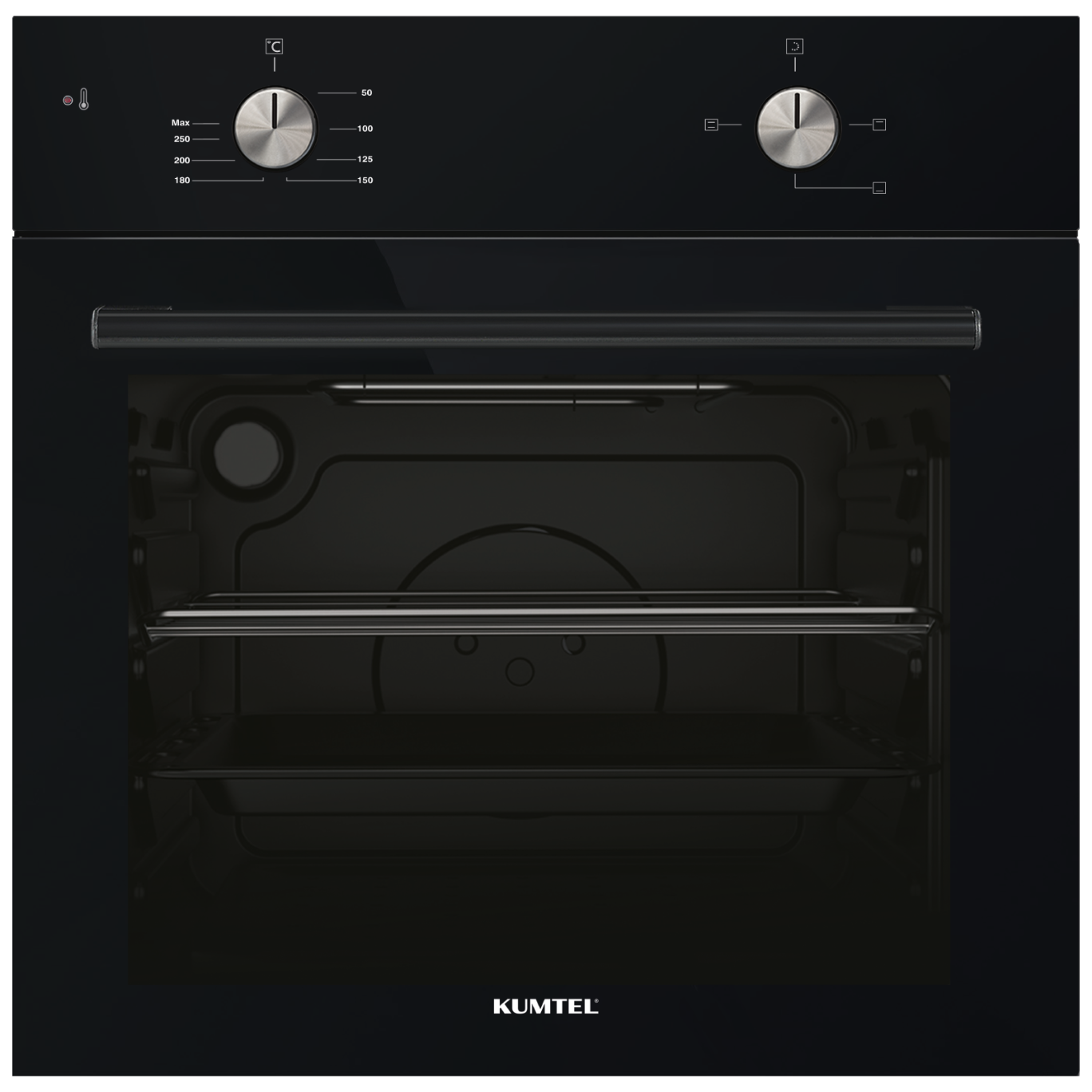 Kumtel Black Still Button Ankastre Set