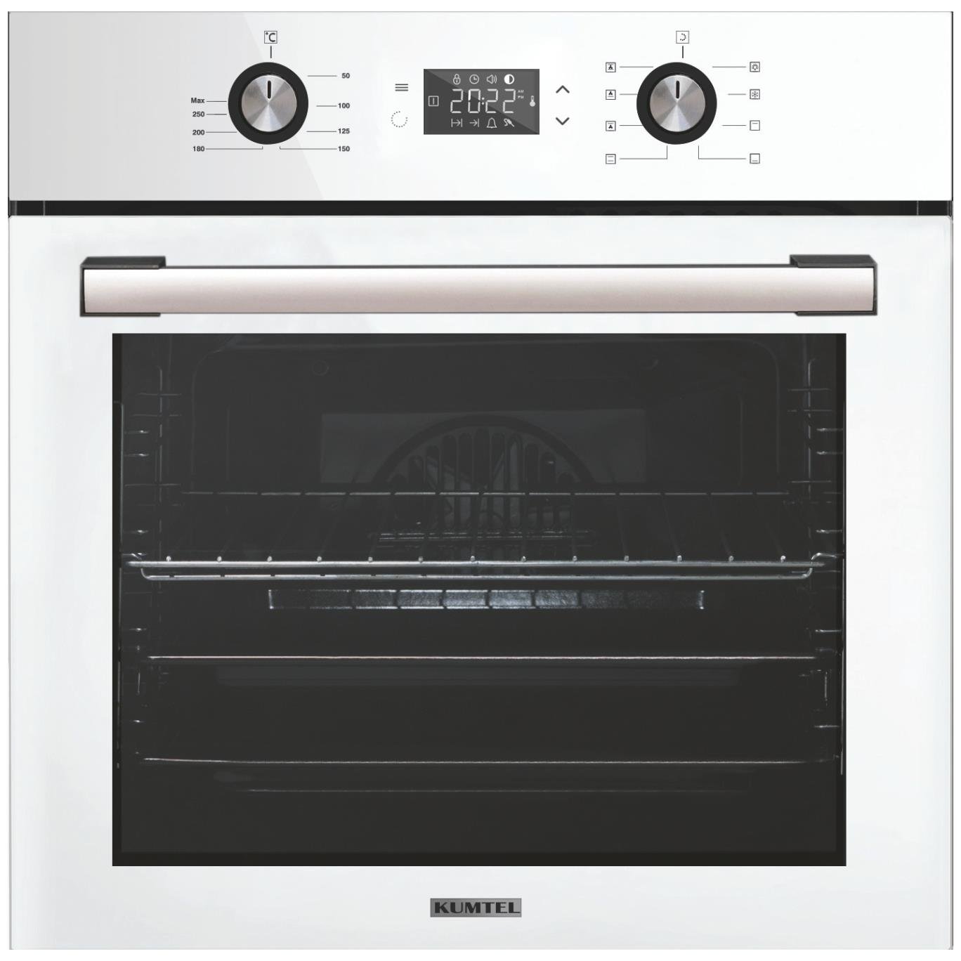 Kumtel Digital Beyaz Ankastre Fırın 8 Prog. B66 - SF2 (DDT)