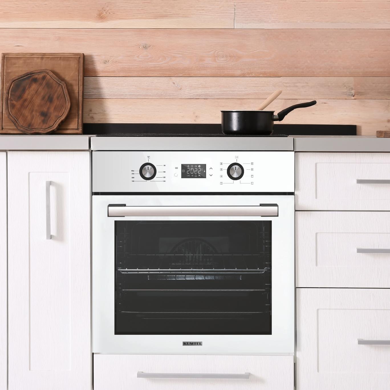 Kumtel Digital Beyaz Ankastre Fırın 8 Prog. B66 - SF2 (DDT)