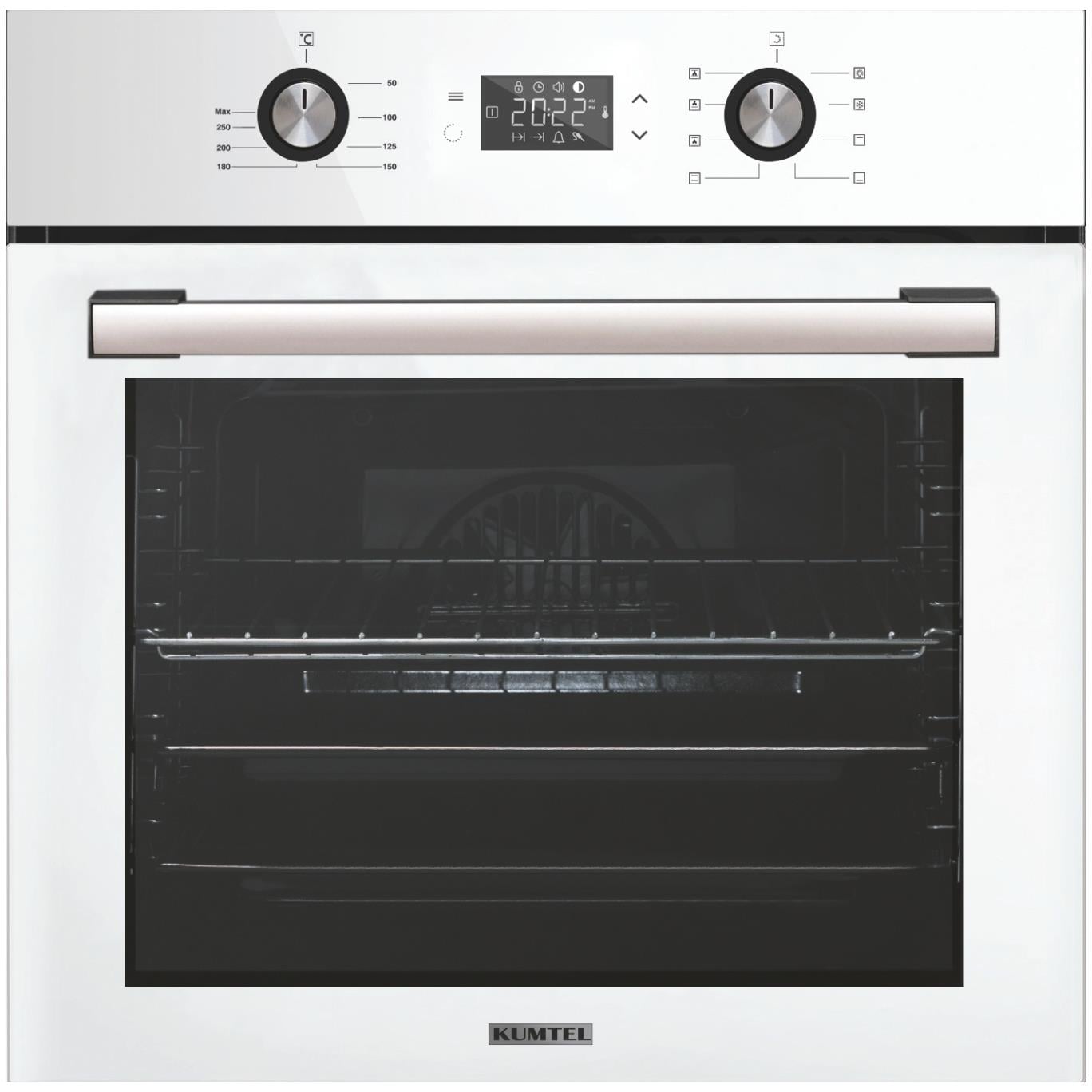 Kumtel Digital Beyaz Ankastre Set 5 Gözlü