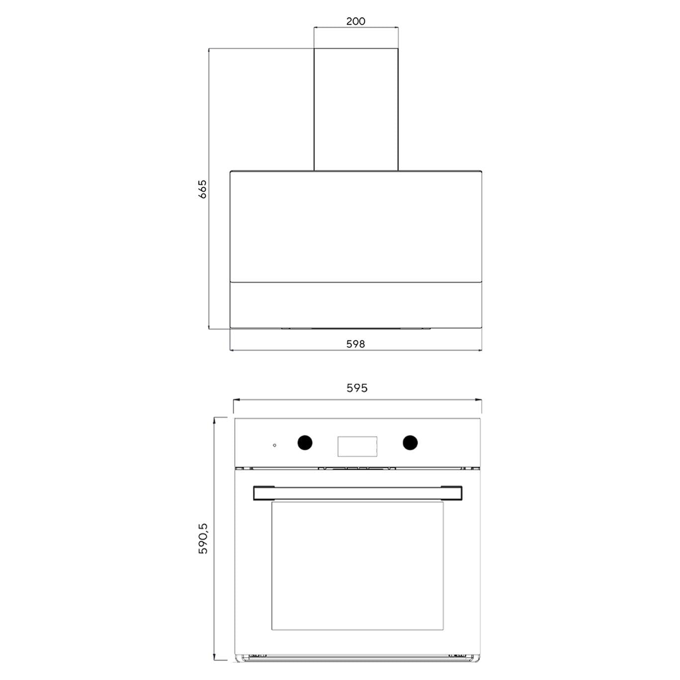 Kumtel Digital Plus 15 Programlı 2li Antrasit(Gri) Ankastre Set (Fırın-Davlumbaz)