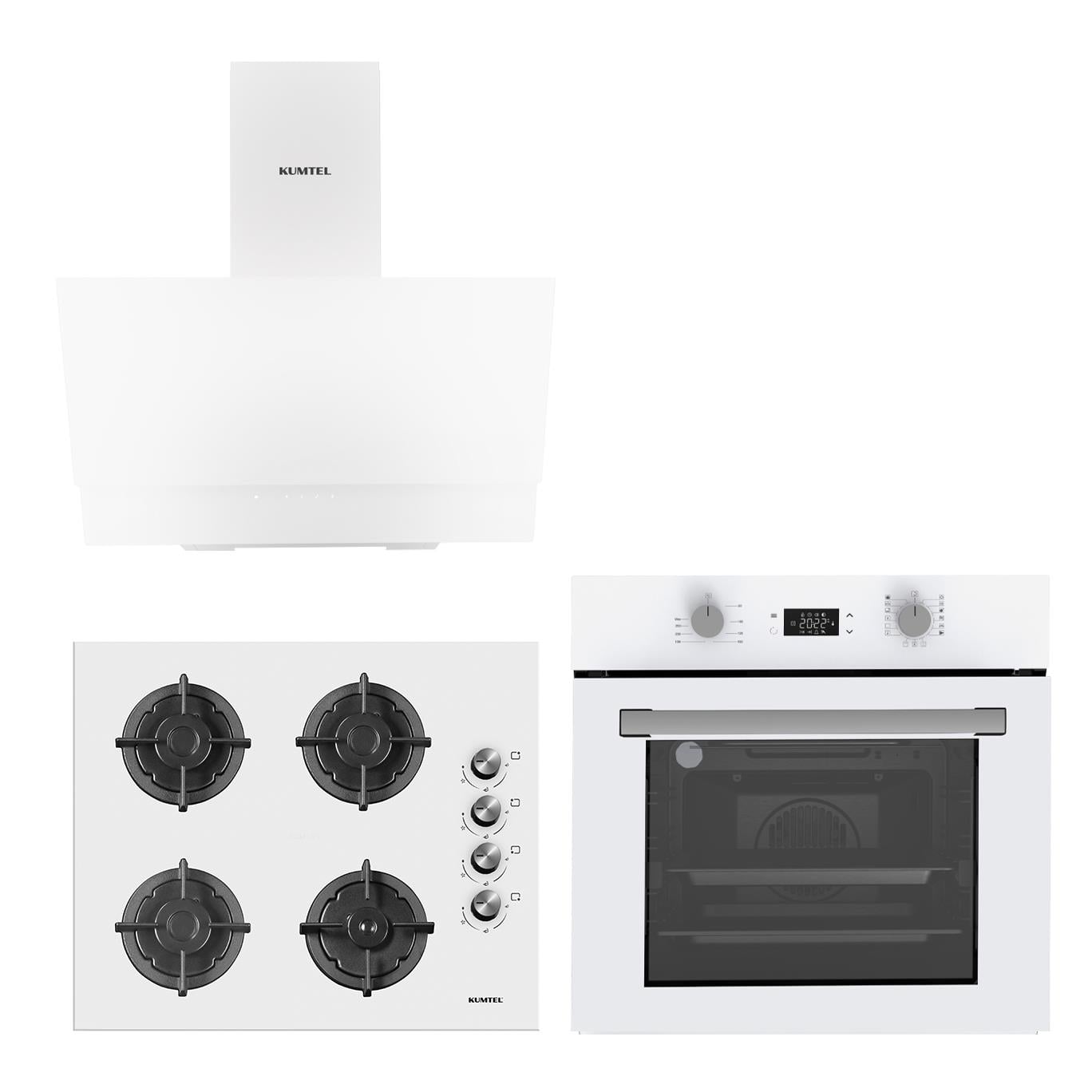 Kumtel Digital Plus 15 Programlı Ankastre Set - Beyaz