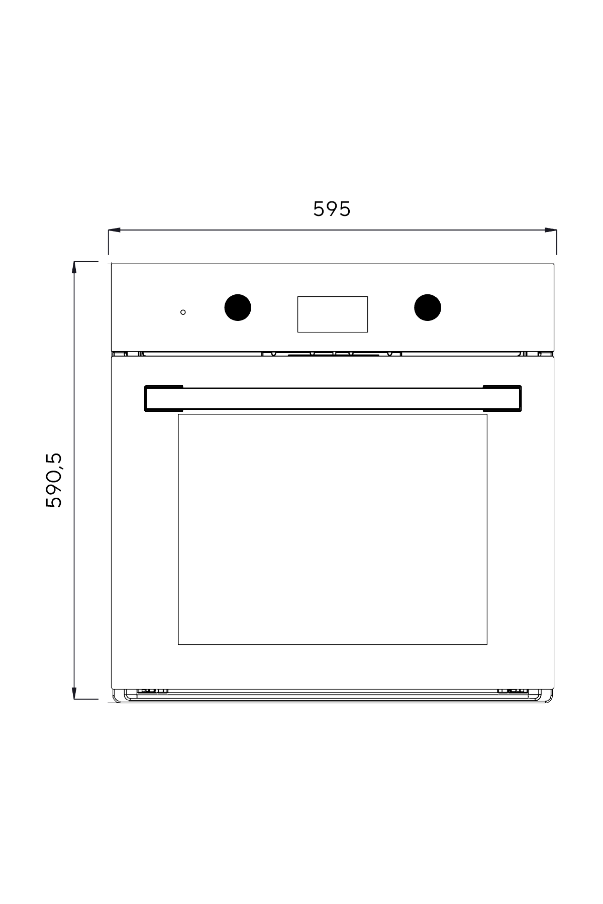 Kumtel Digital Plus Antrasit Ankastre Fırın 15 Prog. B66-SF3(DDT)
