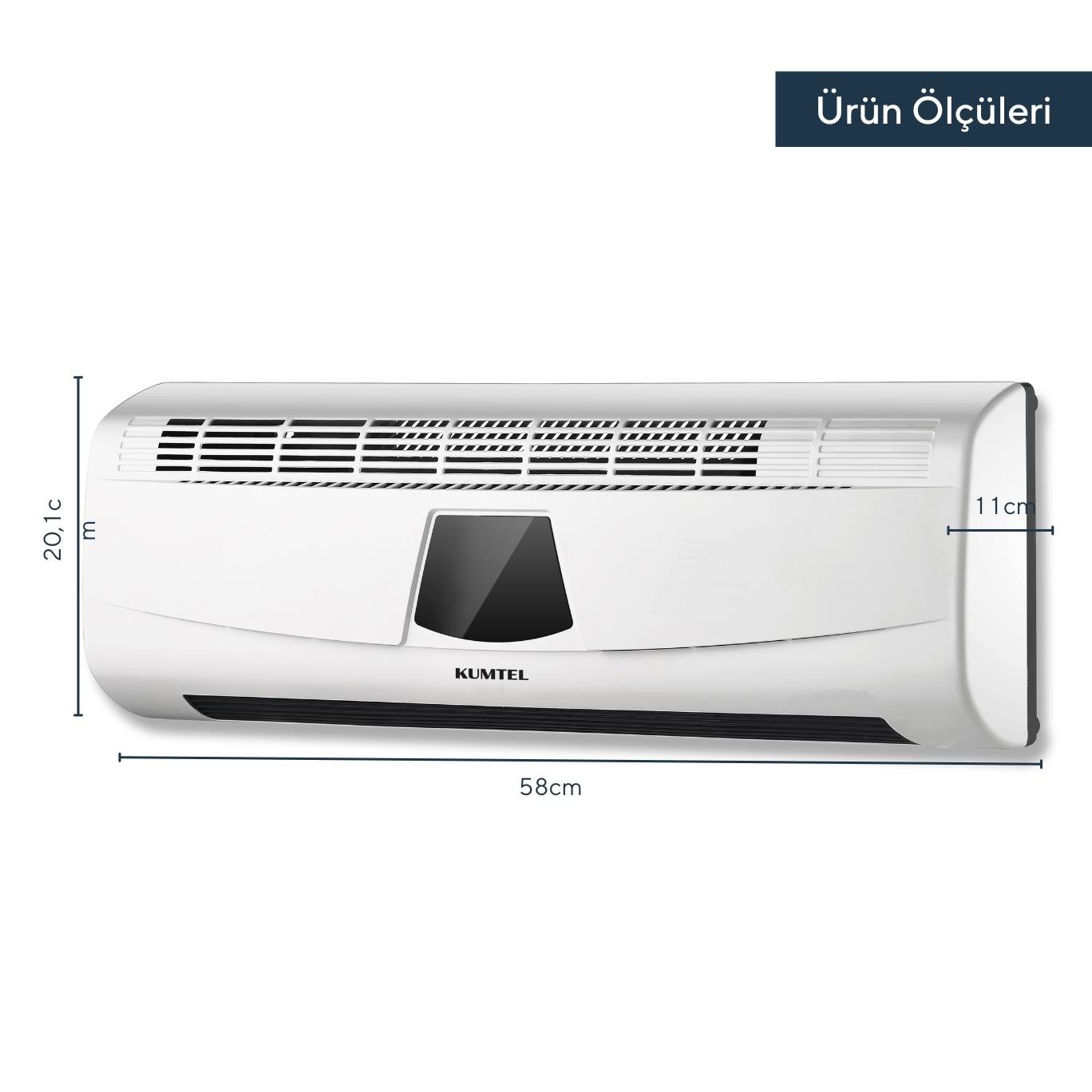 Kumtel Duvara Monte Elektrikli PTC Isıtıcı HDM-02